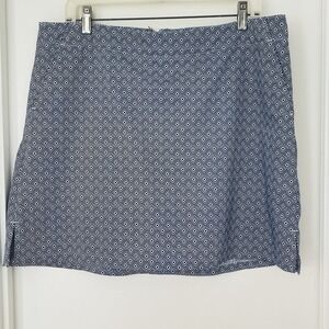 Lady Hagen Women's Skort Zip Back Pockets Geometric Print Pickleball 14